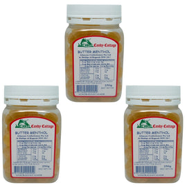 Candy Cottage Butter Menthol 3 x 250g Old Style Lollies Set Australian
