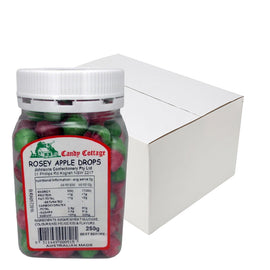 Candy Cottage 10 x Rosey Apple 250gm Old Fashioned Lollies Sweets Bulk Pack