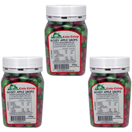 Candy Cottage Rosey Apple 3 x 250g Old Style Lollies Set Australian