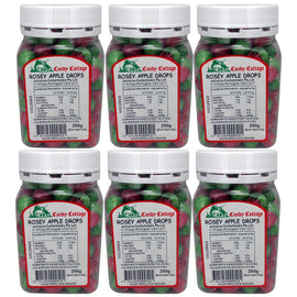 Candy Cottage Rosey Apple 6 x 250g Old Style Lollies Set Australian