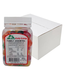 Candy Cottage 10 x Family Assorted 250gm Old Fashioned Lollies Sweets Bulk Pack