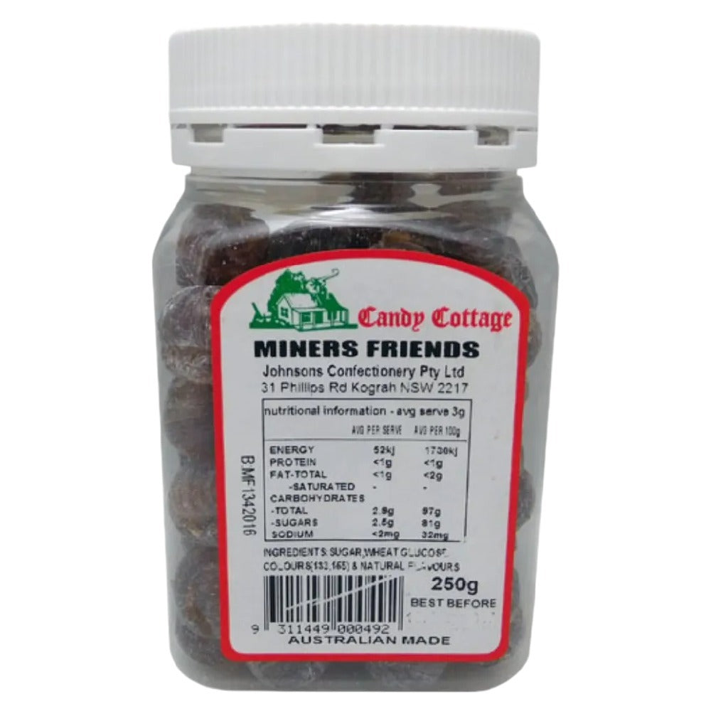 Candy Cottage 10 x Miners Friends 250gm Old Fashioned Lollies Sweets Bulk Pack