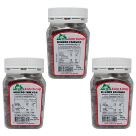 Candy Cottage Miners Friends 3 x 250g Old Style Lollies Set Australian