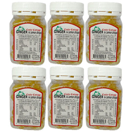 Candy Cottage Ginger & Lemon 6 x 250g Lollies Set Made in Australia