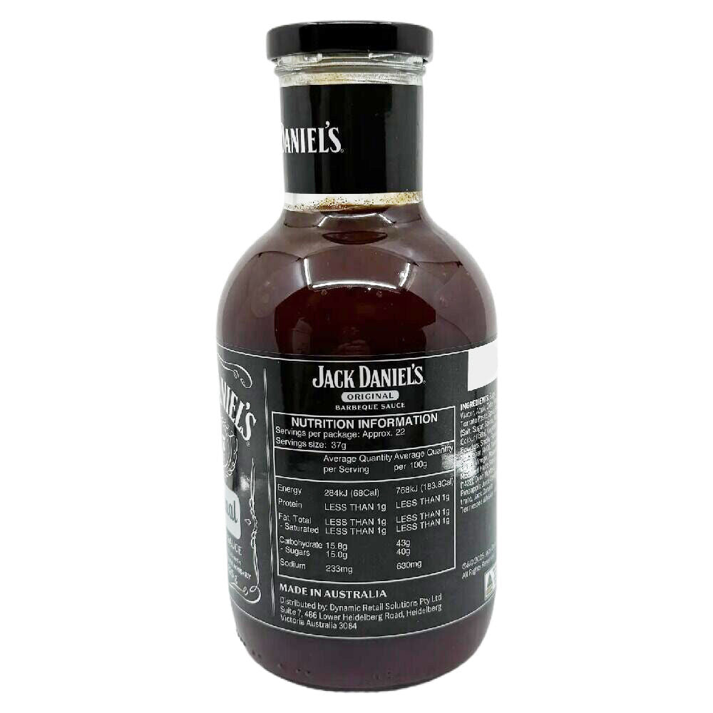 Jack Daniels Old No 7 Original BBQ Sauce 825g Australian Made Barbeque Sauce