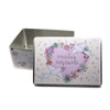 Dove Patterned Wedding Keepsakes Rectangle Tin 305mm x 215mm x 130mm