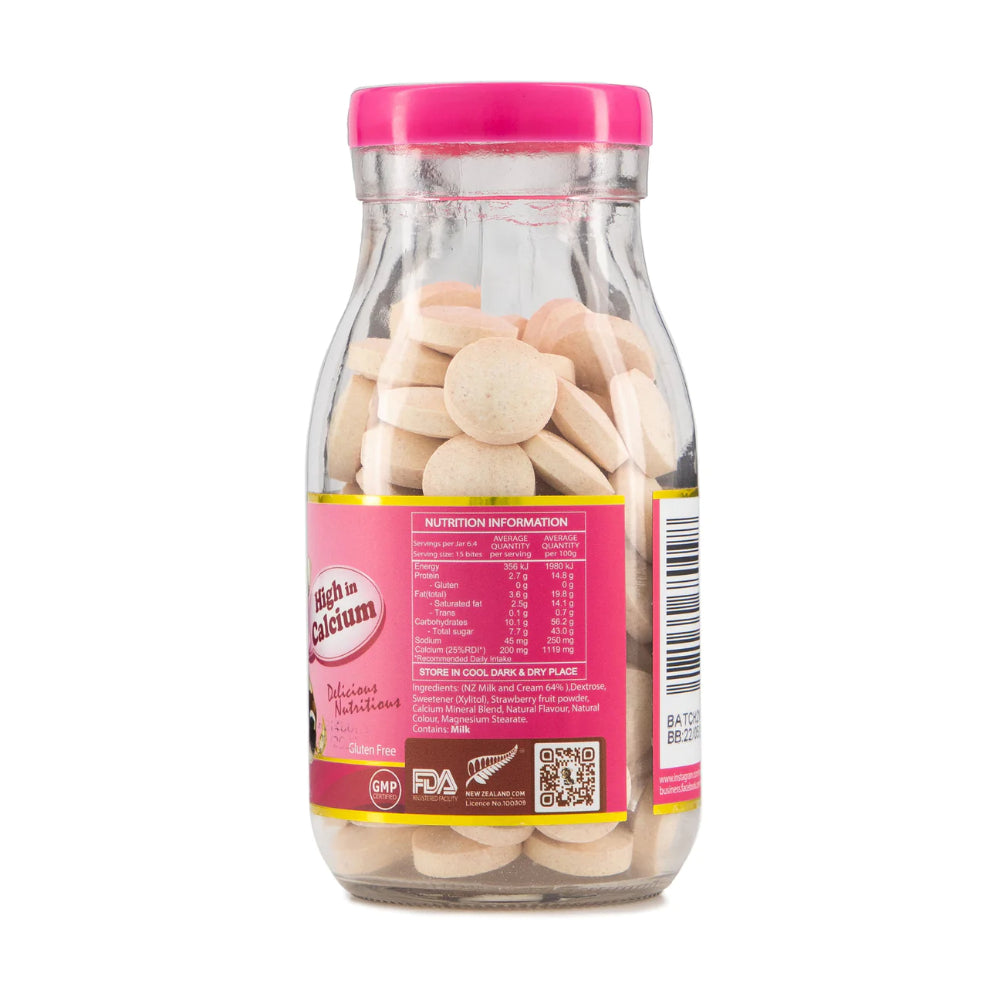 Moo Chews Calcium Milk Bites Healthy Kids Snacks Mixed Flavour Combo 5 x Jar 96