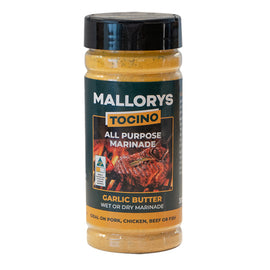 Mallorys Jerky Garlic Butter Meat Rub 330g Rich Flavour (for Human Consumption)