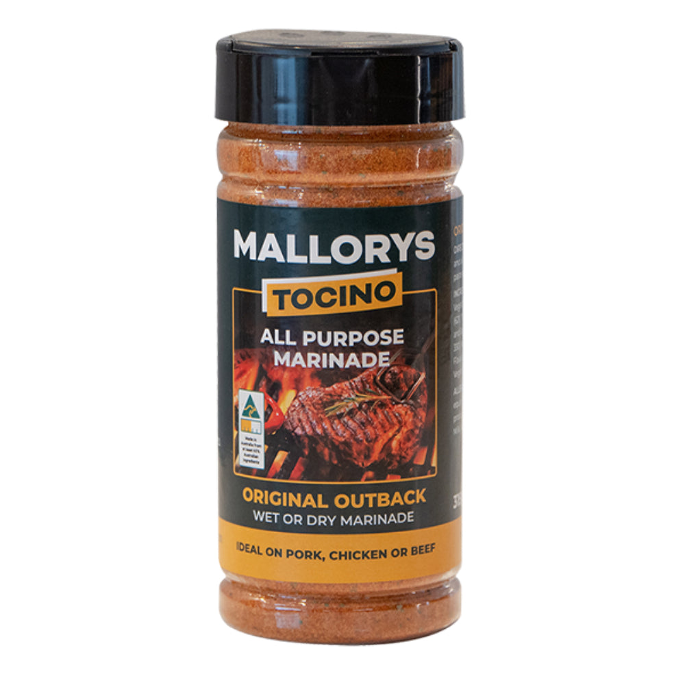 Mallorys Tocino All Purpose Meat Dry Rub Marinade Original Outback 315g