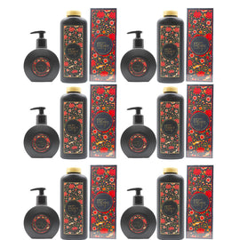 Maja Floral Body Care Set 100ml EDT 200g Talc 250ml Hand Soap Pack of 6