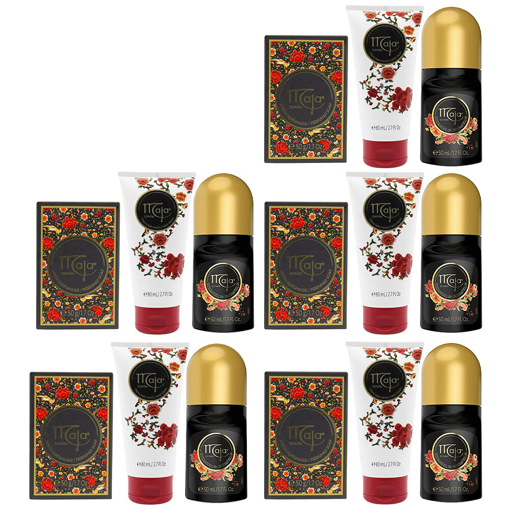Maja Floral Hand Care Trio Bundle Pack of 5 Hand Soap Hand Cream Deodorant