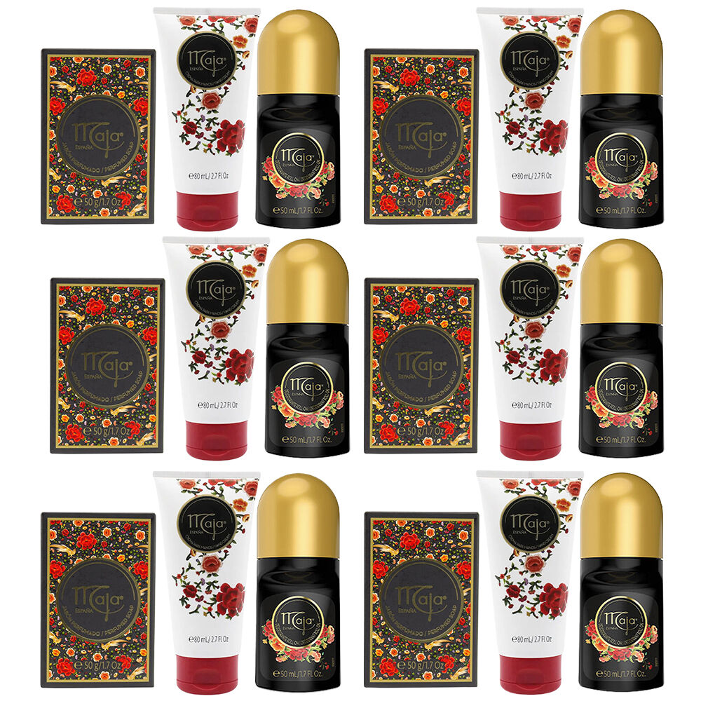 Maja Floral Hand Care Trio Pack of 6 Hand Soap Hand Cream Deodorant for Women