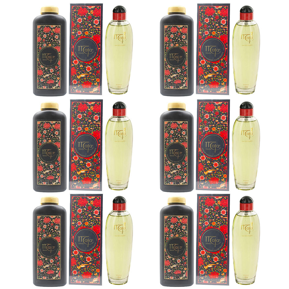 Maja Eau De Toilette 100ml and Talcum Powder 200g Gift Set Pack of 6