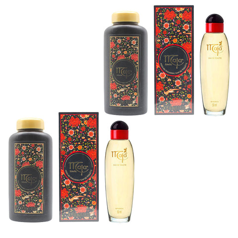 Maja Eau de Toilette 50ml and Perfumed Talcum Powder 100g Set