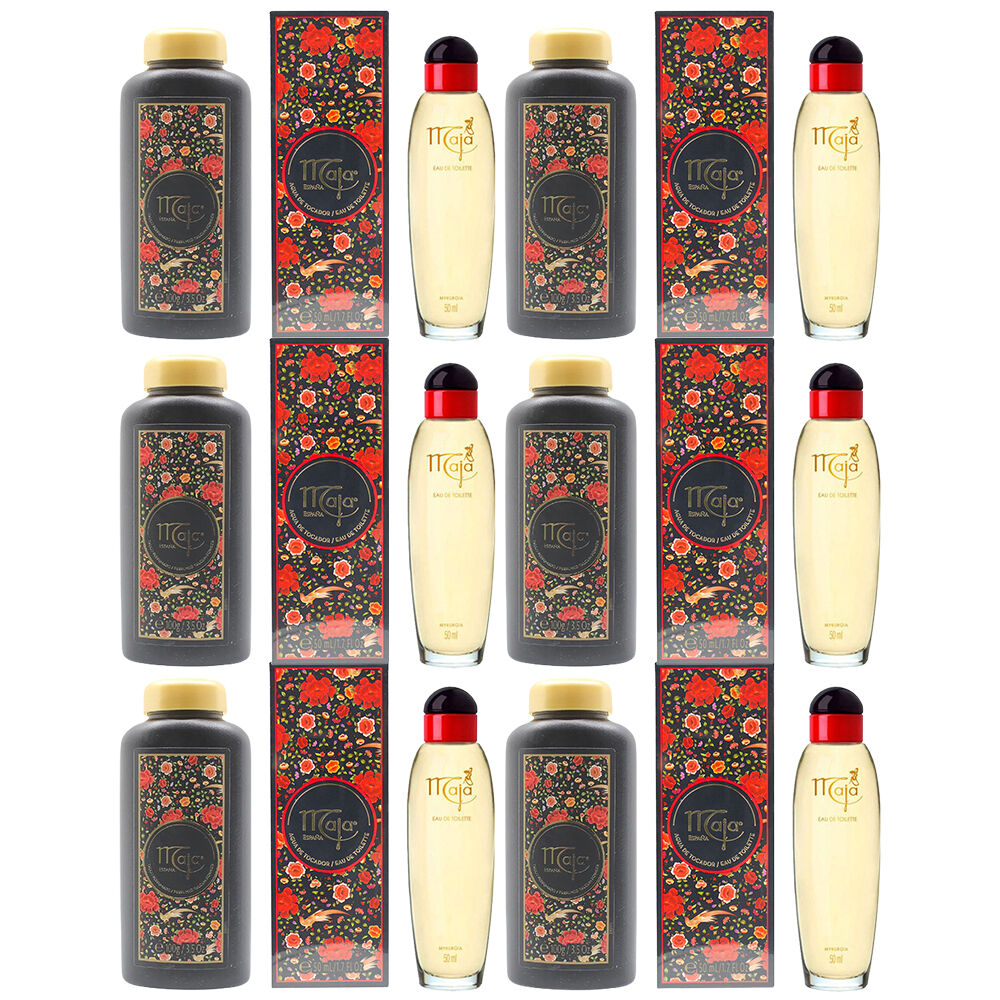 Maja Eau De Toilette 50ml and Perfumed Talcum Powder 100g Set of 6