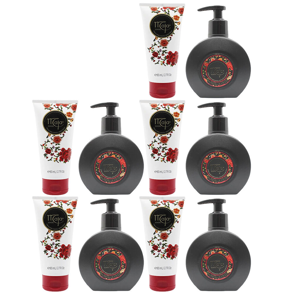 Maja Perfumed Hand Soap 250ml and Moisture Hand Cream 80ml Duo Pack of 5