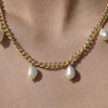 Culturesse Armenia Pearl Chain Necklace