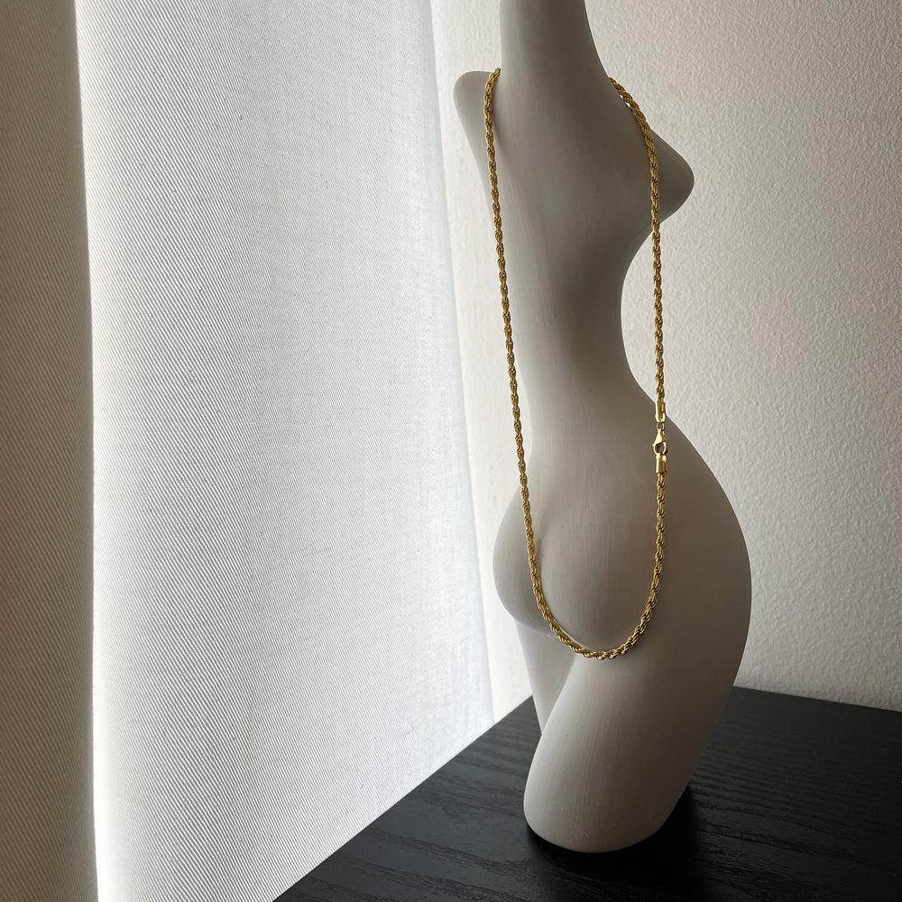 Culturesse Mylene Gold Vermeil Twisted Necklace