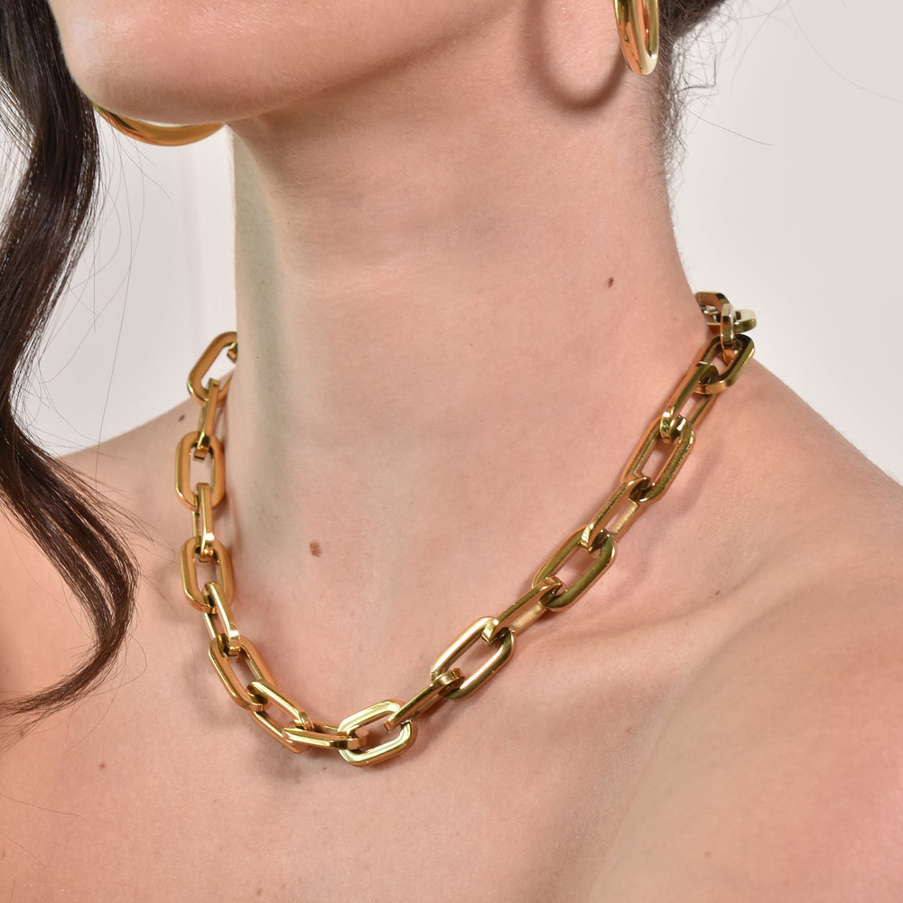 Culturesse Inara Modern Muse Gold Chain Necklace