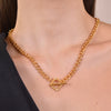 Culturesse Coco 24K Gold Buckle Chain Necklace