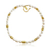 Culturesse Sequoia Artisan 24K Mediterranean Pearl Necklace