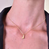 Culturesse Dainty Alpaca Pendant Necklace - Gold