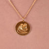 Culturesse She Is Aquarius Artisan 24K Gold Zodiac Pendant Necklace