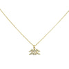 Culturesse Aquarius Diamante Pendant Necklace (Gold)