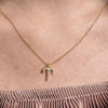 Culturesse Aries Diamante Pendant Necklace (Gold)