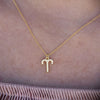 Culturesse Aries Diamante Pendant Necklace (Gold)