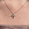 Culturesse Aries Diamante Pendant Necklace (Silver)