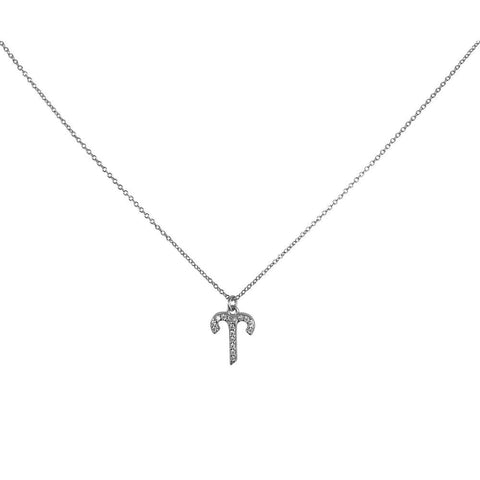 Culturesse Aries Diamante Pendant Necklace (Silver)