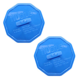 NuBrush Dark Blue Scalp Massage Comb Beard Dandruff Remover 2 Pack