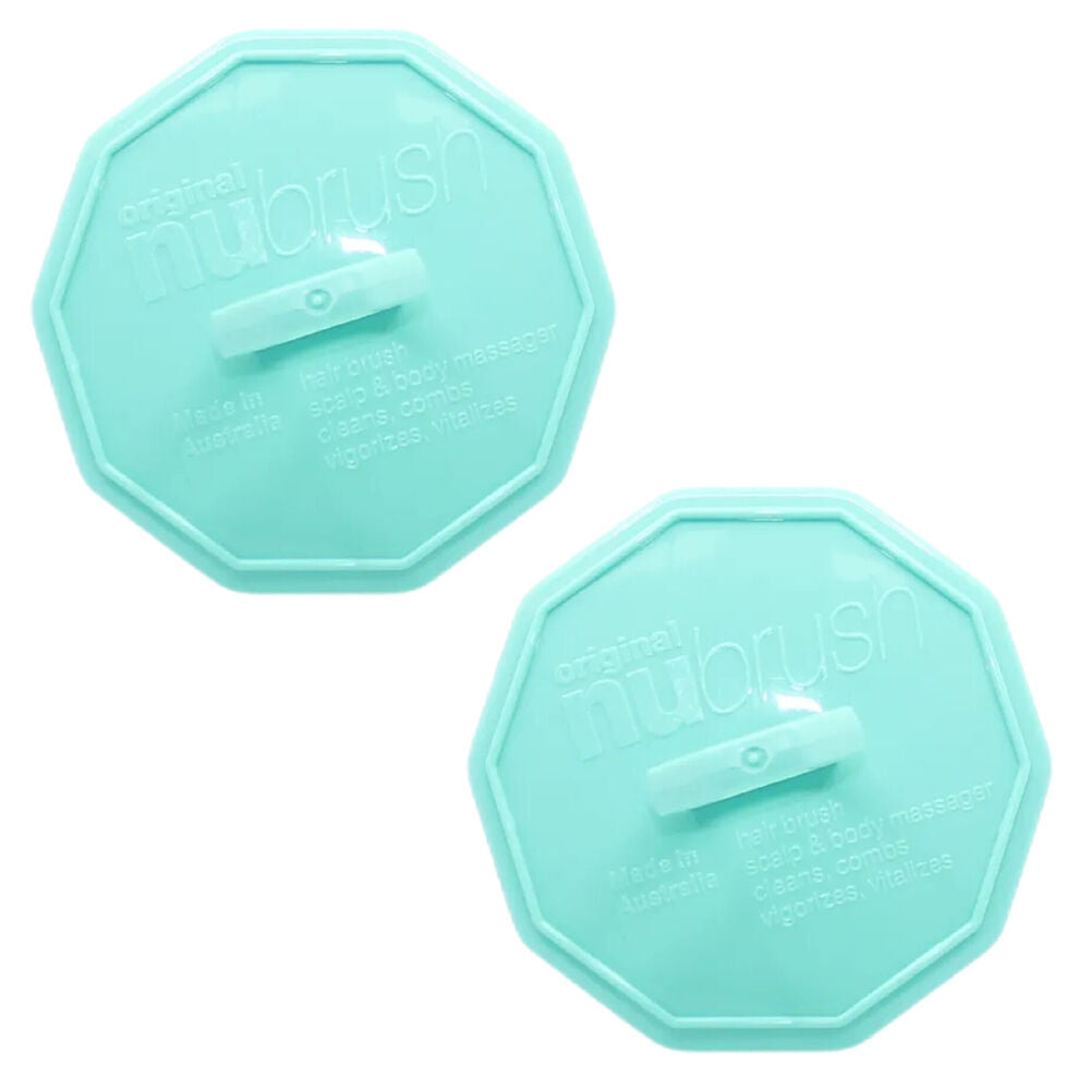 NuBrush Light Blue Scalp Comb Beard Dandruff Remover Australian Made Pack of 2