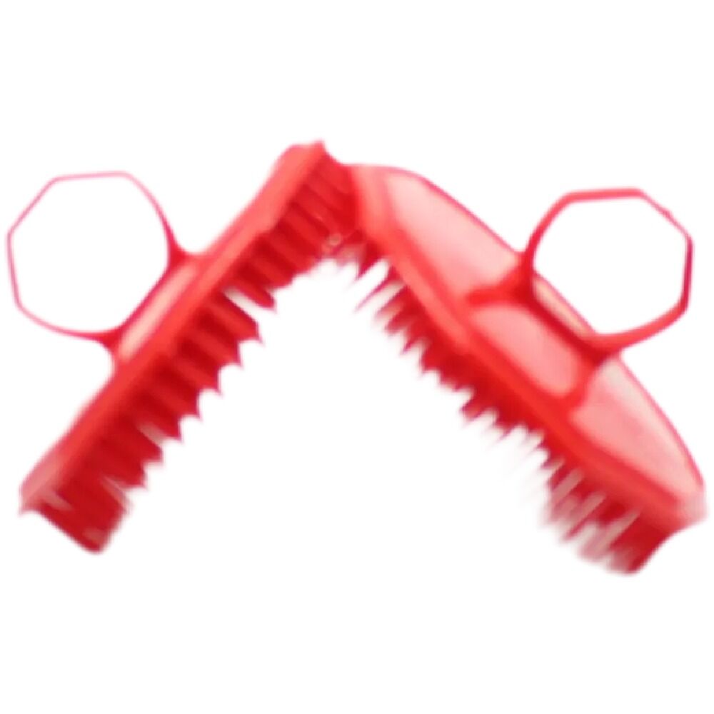 NuBrush Hair Beard Scalp Comb Dandruff Remover Massager Red Australian Made