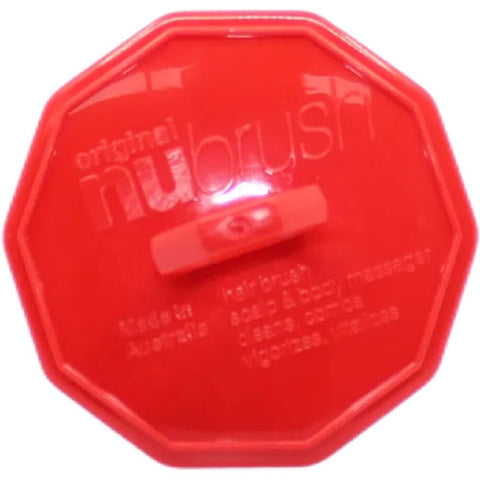 NuBrush Hair Beard Scalp Comb Dandruff Remover Massager Red Australian Made