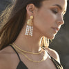 Culturesse Modern Muse Beaded Necklace / Choker (Gold Vermeil)