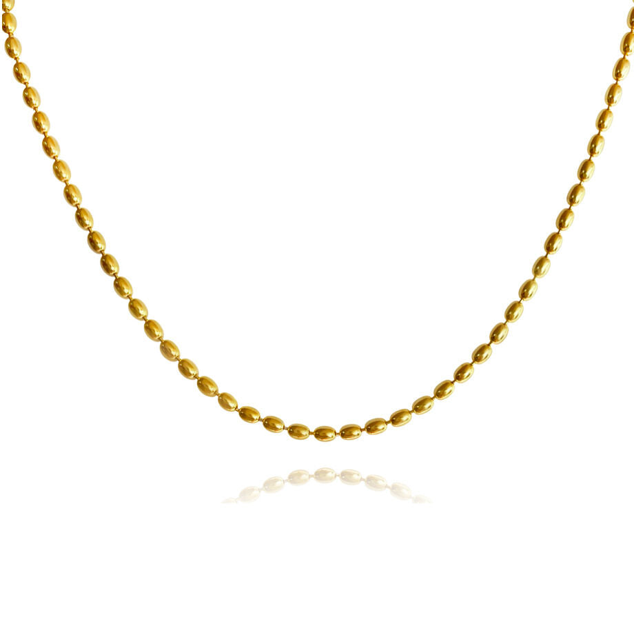 Culturesse Modern Muse Beaded Necklace / Choker (Gold Vermeil)