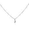 Culturesse Bjork Beaded Pearl Pendant Necklace (Silver)