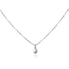 Culturesse Bjork Beaded Pearl Pendant Necklace (Silver)