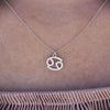 Culturesse Cancer Diamante Pendant Necklace (Silver)