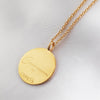 Culturesse She Is Capricorn Artisan 24K Gold Zodiac Pendant Necklace