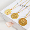Culturesse She Is Capricorn Artisan 24K Gold Zodiac Pendant Necklace