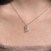 Culturesse Capricorn Diamante Pendant Necklace (Silver)