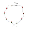 Culturesse Cherry-ish Beaded Necklace (White)