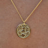 Culturesse Everyday Zen Pendant Necklace (Gold)