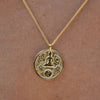 Culturesse Everyday Zen Pendant Necklace (Gold)