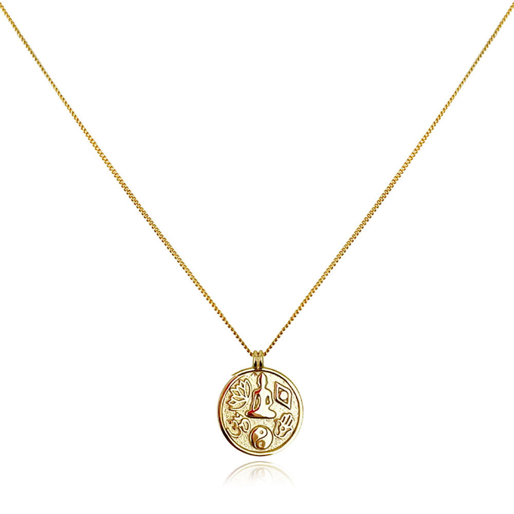 Culturesse Everyday Zen Pendant Necklace (Gold)