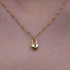 Culturesse Essie Fine Heart Padlock Pendant Necklace (Gold)