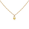 Culturesse Essie Fine Heart Padlock Pendant Necklace (Gold)